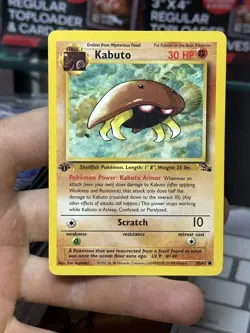 #2 1st Edition Kabuto 50/62 Fossil 1999 WOTC Pokemon Card TCG - Image 3