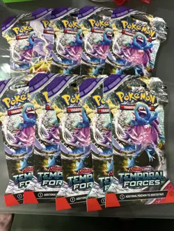 Pokemon TCG Temporal Forces Sleeved Booster Pack Lot of 10! Factory Sealed! - Image 2