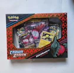 NEW/SEALED Pokemon Crown Zenith Regidrago V Collection Box - Image 1