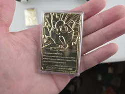 1999 Pokemon Burger King 23K Gold Plated Trading Card Lot of 3 Pikachu Mew - Image 4