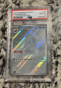 Crabominable Illustration Rare 149/142 PSA 10!!!!! Stellar Crown Pokemon TCG! - Image 1
