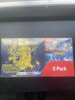 Pokemon Surging Sparks Elite Trainer Box/Booster Bundle Costco 2-Pack - SEALED - Image 1