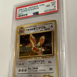 Pokemon Vintage Japanese Holo LT. Surge’s Fearow PSA graded Wotc Slab Rare - Image 4