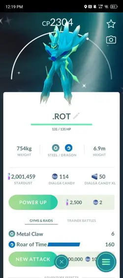 Shiny Dialga Roar of Time - Pokemon Go - Image 1