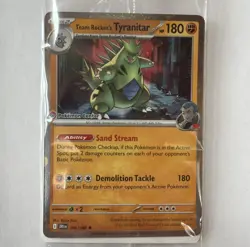 Team Rocket’s Tyranitar Pokemon Center Exclusive Promo Sealed - Image 1