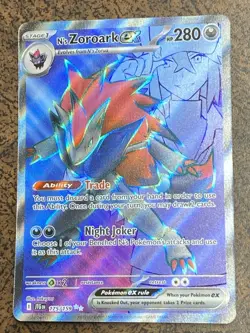 N's Zoroark EX 175/159 Journey Together Ultra Rare Holo Pokemon Card - Image 1