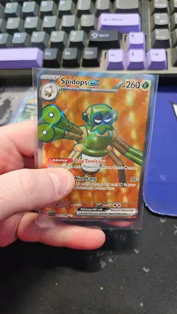 Spidops ex 223 Pokemon TCG SCarlet & Violet BAse Set SV1 FOIL Full Art NM - Image 1