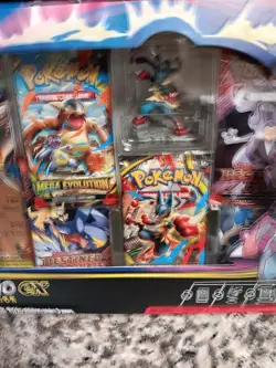 POKEMON TCG MEGA LUCARIO ACTION FIGURE COLLECTION BOX WITH CARDS SEALED - Image 2