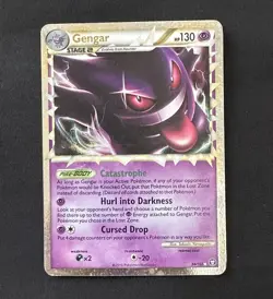 Pokemon Gengar TCG Ultra Rare Holo Card 94/102 HP/DMG - DESC - Image 3