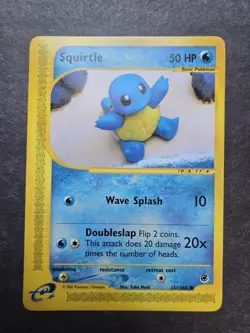 Pokemon Squirtle 131/165 Expedition Base Set Mint Condition - Image 1