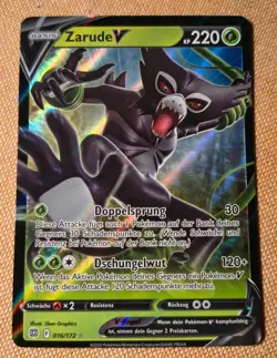 Pokemon TCG Zarude V 016/172 Strahlende Sterne Deutsch Near Mint Holo - Image 1