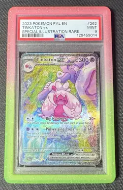 Pokemon Tinkaton EX 262 Paldea Evolved PSA 9 MINT - Image 1
