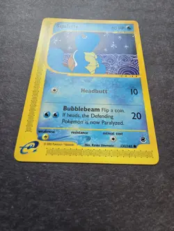 Pokemon Squirtle 132/165 Expedition Base Set Mint Condition - Image 4