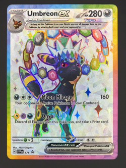 Umbreon ex 176 Promo Pokemon TCG Prismatic Evolutions NM - Image 1