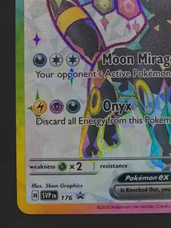 Umbreon ex 176 Promo Pokemon TCG Prismatic Evolutions NM - Image 4