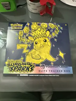 Pokemon Surging Sparks Elite Trainer Box ETB Pokemon Center Exclusive New Sealed - Image 1