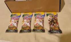 4x Pokemon Evolving Skies TCG Sleeved Booster Packs Brand New Factory Sealed - Image 1