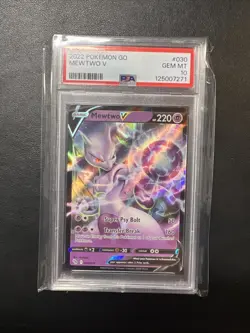 2022 Mewtwo V 30/78 English Pokemon Go - PSA 10 Gem Mint - Image 1