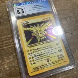 Pokemon TCG Zapdos Base Set 16/102 Holo Unlimited Holo Rare CGC 8.5 NM/Mint+ - Image 3