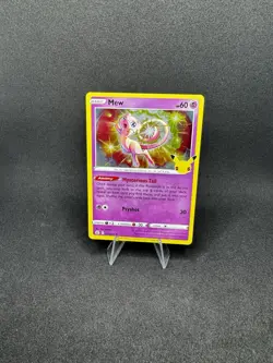 Pokemon Mew TCG Holo Rare Card Celebrations 011/025. - Image 1