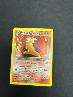 Pokemon TCG Dark Typhlosion 10/105 Holo Rare Neo Destiny 1999 - Image 1