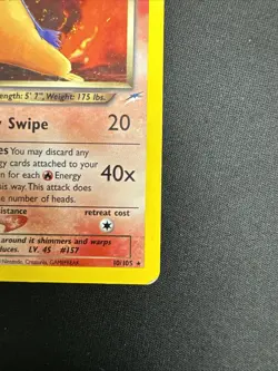 Pokemon TCG Dark Typhlosion 10/105 Holo Rare Neo Destiny 1999 - Image 3