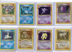 Vintage Holo Rare Pokemon Card Lot WOTC Era 1999 Fossil - MP - HP - Image 1
