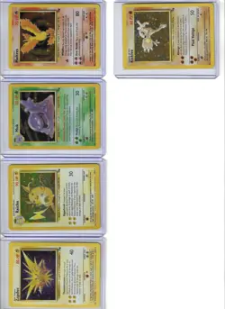 Vintage Holo Rare Pokemon Card Lot WOTC Era 1999 Fossil - MP - HP - Image 3