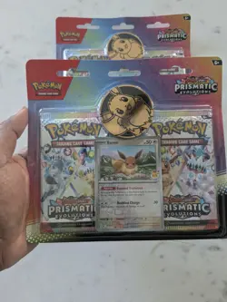 Prismatic Evolutions Blister Packs - Pokemon TCG Eevee + Coin Factory Sealed - Image 2