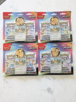 Prismatic Evolutions Blister Packs - Pokemon TCG Eevee + Coin Factory Sealed - Image 3
