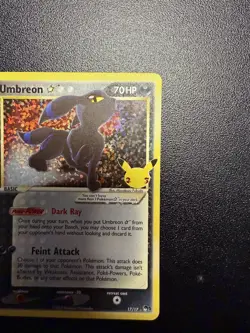 Pokemon TCG Umbreon Gold Star 17/17 Celebrations NM Condition - Image 4