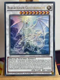 Blauaugiger Geisterdrache CT13-DE009 Ultra Rare Deutsch NM YUGIOH - Image 1