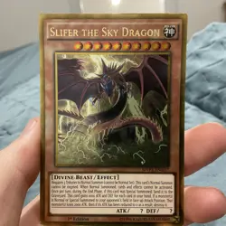 Slifer the Sky Dragon MVP1-ENG57 Gold Rare 1st Edition Yugioh LP - Image 1