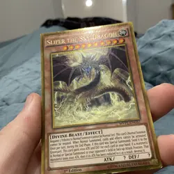 Slifer the Sky Dragon MVP1-ENG57 Gold Rare 1st Edition Yugioh LP - Image 2