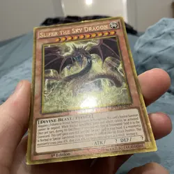 Slifer the Sky Dragon MVP1-ENG57 Gold Rare 1st Edition Yugioh LP - Image 3
