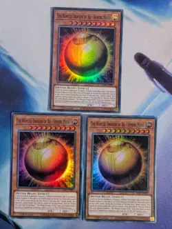 YuGiOh! The Winged Dragon of Ra - Sphere Mode RA01-EN007 x3 PLAYSET Super 1st Ed - Image 1