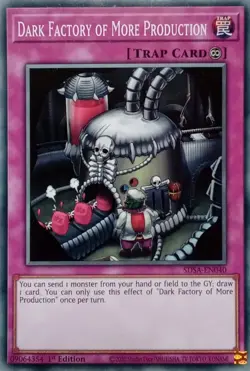 SDSA-EN040 DARK FACTORY OF MORE PRODUCTION COMMON 1ST EDITION YuGiOh CARD - Image 1