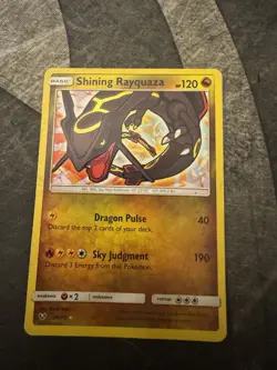 Pokemon TCG Shining Rayquaza Holo Rare Card Shining Legends 56/73 - Image 1