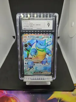 Blastoise ex 184/165 - MEW 151 - CGC 9 - Pokemon Card TCG (Equiv. PSA BGS) - Image 1