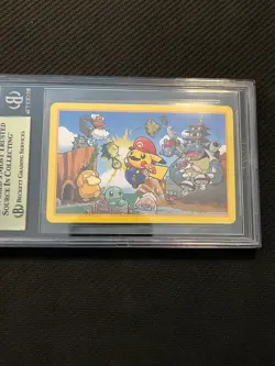 2016 Pokemon Center Mario Pikachu Playing Card - 6 Of Diamonds BGS 10 Pristine - Image 1