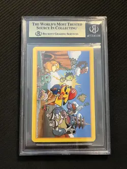 2016 Pokemon Center Mario Pikachu Playing Card - 6 Of Diamonds BGS 10 Pristine - Image 2