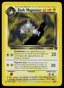 Pokemon Card - Dark Magneton Team Rocket 28/82 Non Holo - Image 1