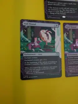 Oppression, 2x Stab Wound MTG 3 Card. Wilds of Eldraine. Enchanting Tales. WOT - Image 2