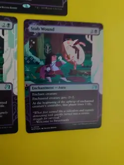 Oppression, 2x Stab Wound MTG 3 Card. Wilds of Eldraine. Enchanting Tales. WOT - Image 3