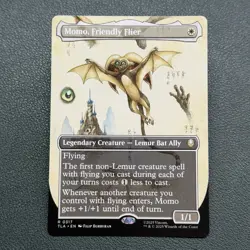 ~ Momo, Friendly Flier (Borderless) ~ NM ~ MTG: Avatar ~ MTG ~ - Image 1
