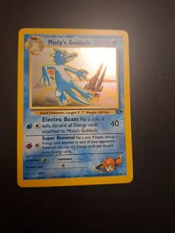 Pokemon Cards: Gym Challenge Rare Holo: Misty's Golduck 12/132 - Image 1