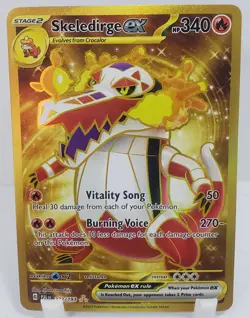 Pokemon Skeledirge EX Gold Hyper Rare Card 272/193 NM/M Unplayed Pack Fresh - Image 1