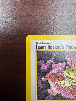 Team Rocket's Meowth 18/53 Black Star Wotc Promo Pokemon Card TCG English NM-/NM - Image 3