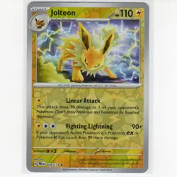 Pokemon TCG Jolteon 029/131 SV Prismatic Evolutions Reverse Holo Card EN-NM 2025 - Image 1