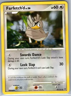 Farfetch'd 49/132 Non Holo Secret Wonders - Pokemon Card - NM - Image 1